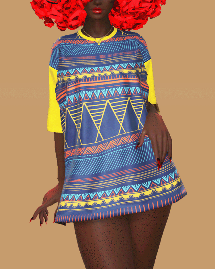 Oversized Plain Neotunic Retexture