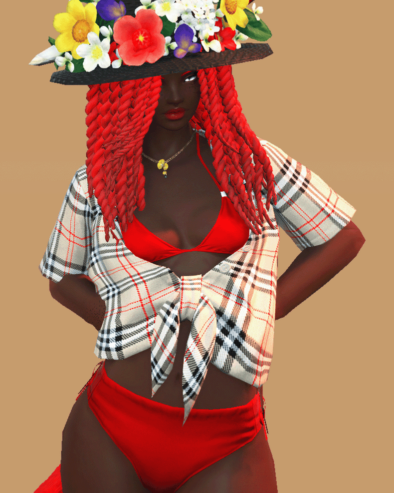 Isle Vacationer's Tie-Front Shirt Retexture