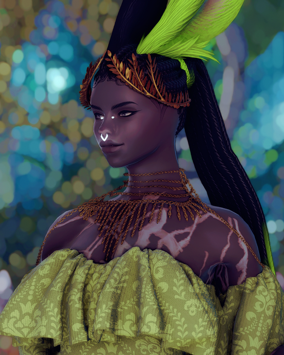 Custom, hipoly viera and hyur face sculpts for FFXIV by Nikki be Moddin