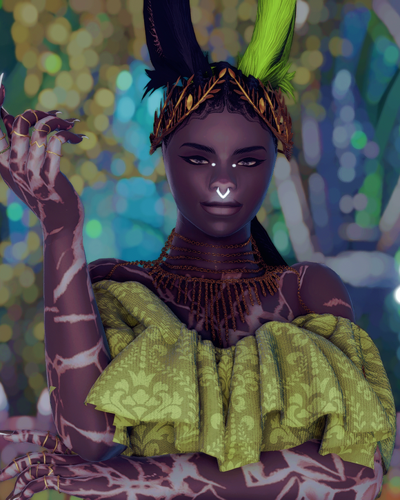 Custom, hipoly viera and hyur face sculpts for FFXIV by Nikki be Moddin