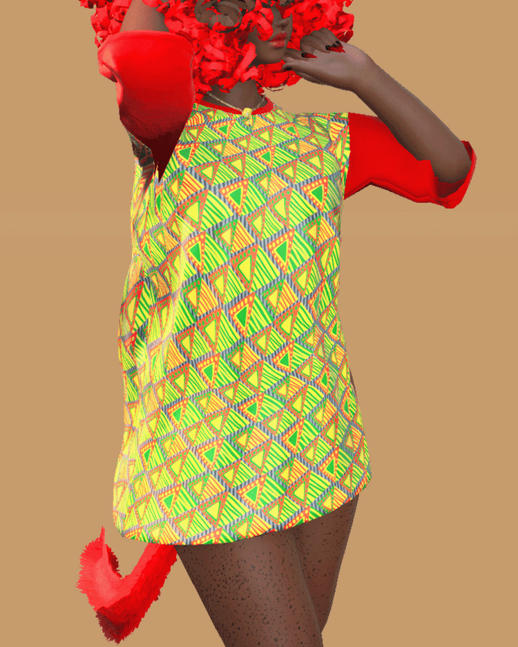 Oversized Plain Neotunic Retexture