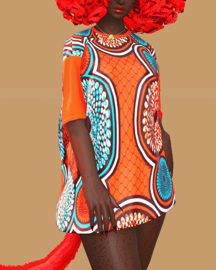 Oversized Plain Neotunic Retexture