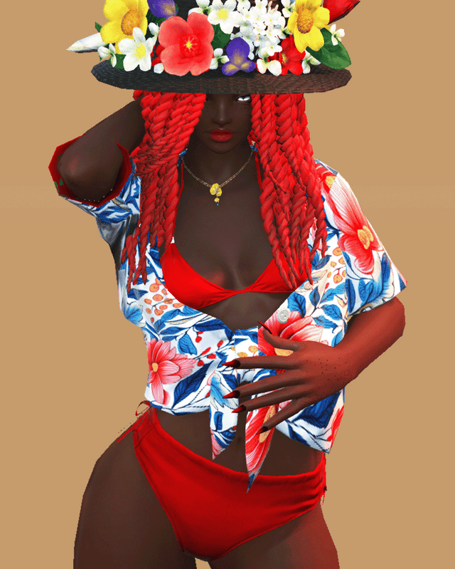 Isle Vacationer's Tie-Front Shirt Retexture
