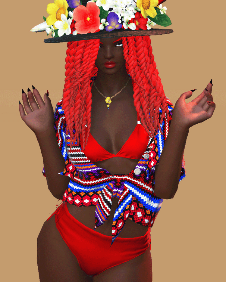 Isle Vacationer's Tie-Front Shirt Retexture