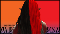 Zia locs hair mod for ffxiv. Back, male view. 